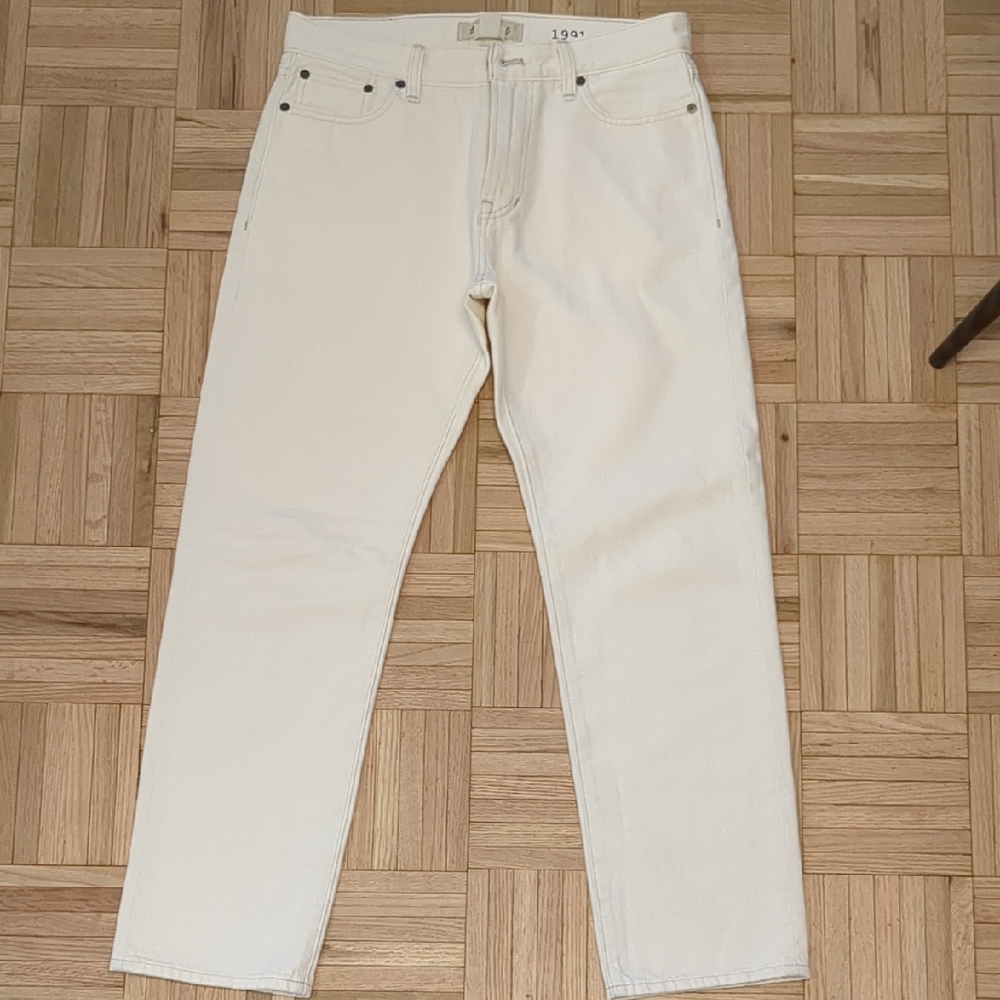 Madewell Off-white Straight jeans